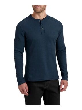Kuhl Men's Long-Sleeve Henley in Deep Navy